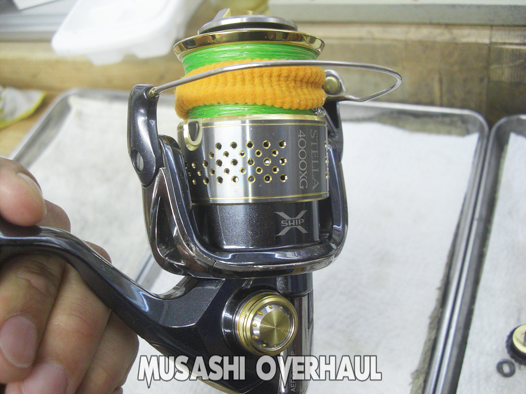 STELLA スピニングリール 10ステラ4000XG 夢屋ノブ付き。 美品】シマノ