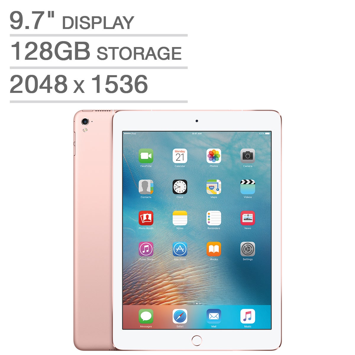 Apple iPad Pro A9X Chip 128GB Cellular - Rose Gold | Costco