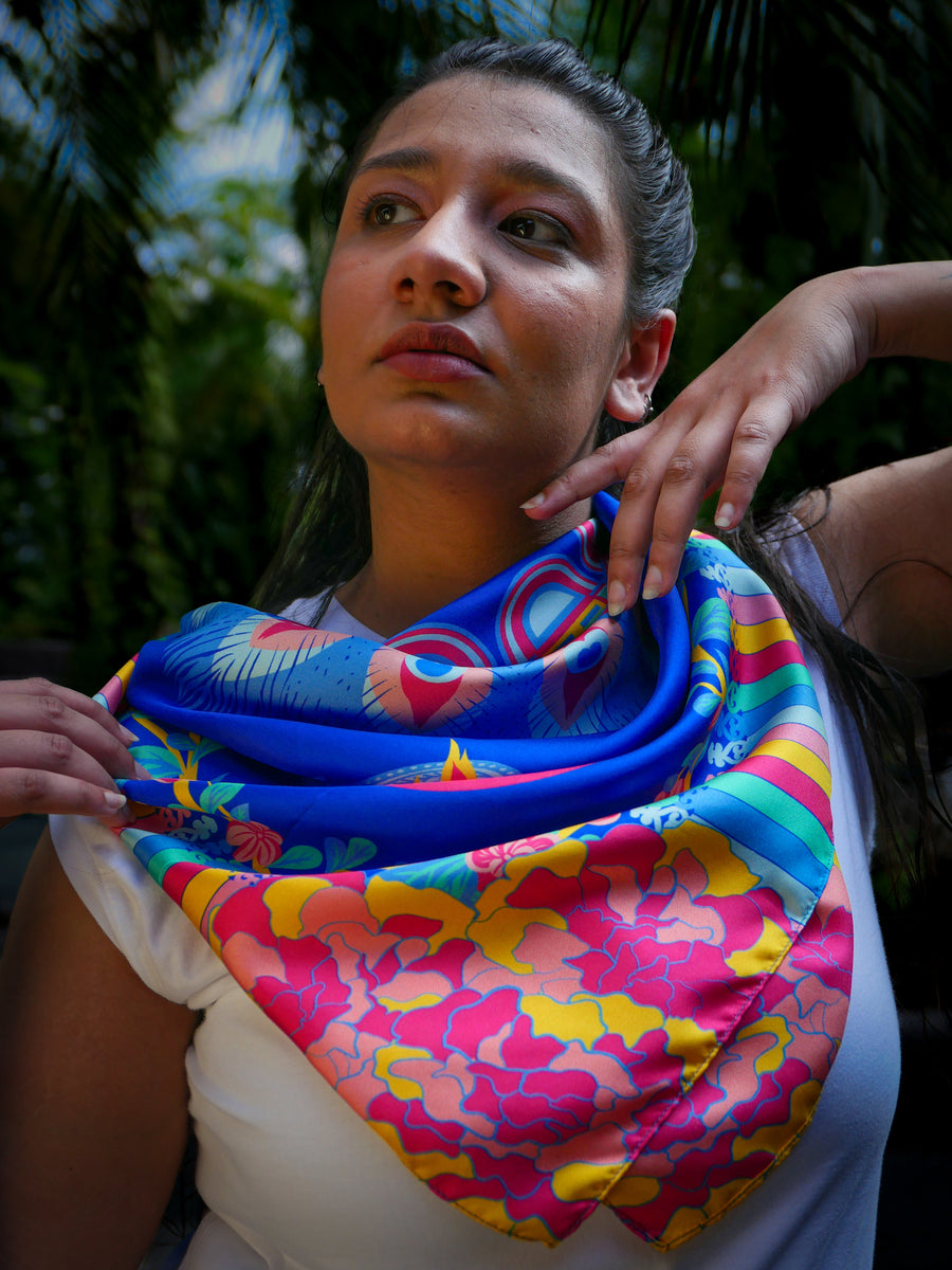 Splendid Little India Silk Scarf – BINARY STYLE