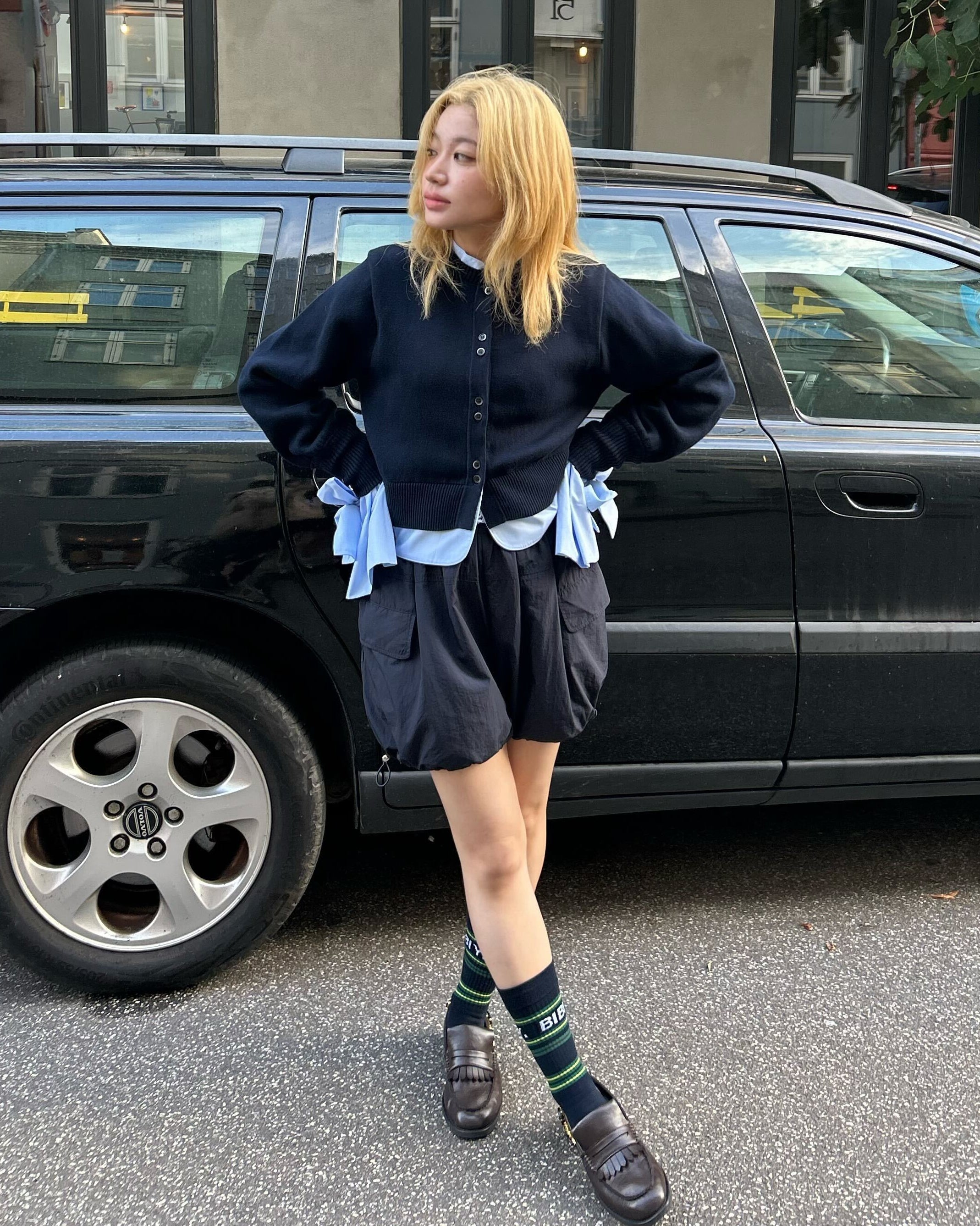 BIBIY. MADE | ANGELIQUE KNIT NAVY｜Bibiy.