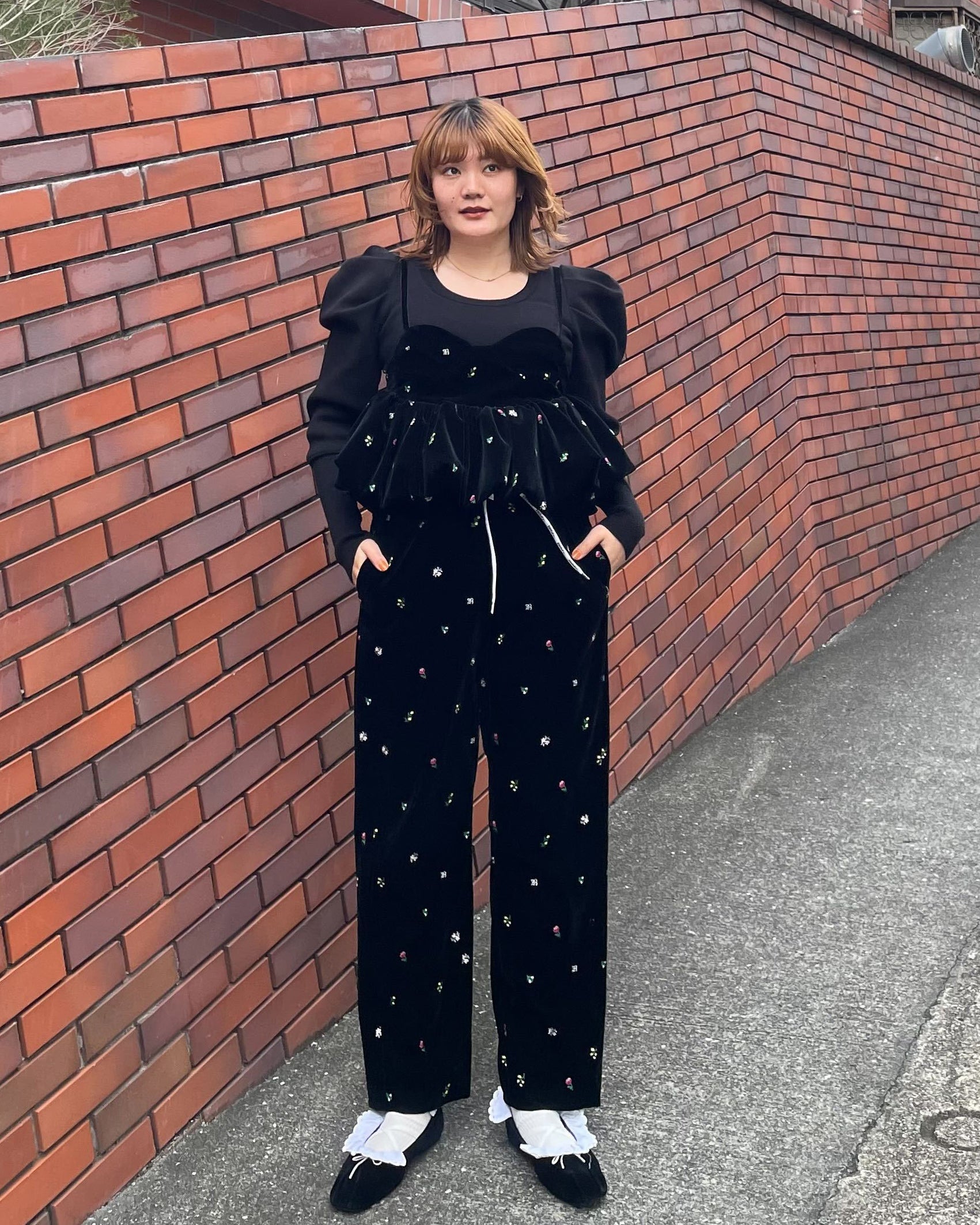 BIBIY. MADE | B. LACE BALLERINAS BLACK｜Bibiy.