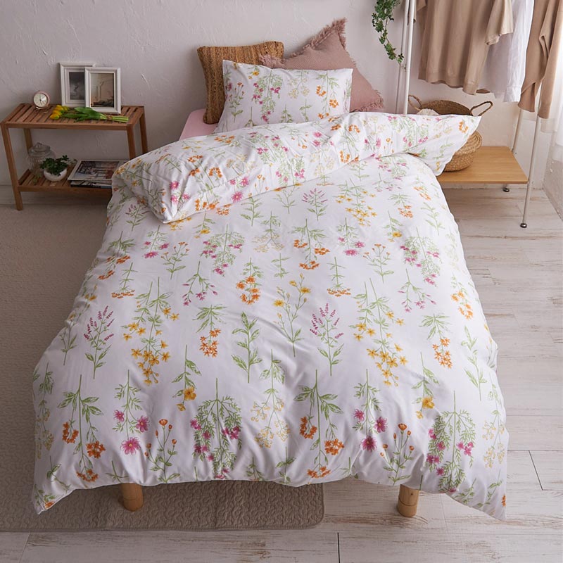 洗える！ボタニカルなデザインがかわいい 布団カバー3点セット