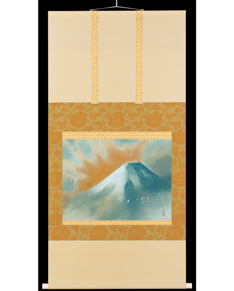 【KT1033】横山大観 富士 霊峰飛鶴 掛け軸 横山大観「霊峰飛鶴」＜軸＞｜エンディショップ【公式通販】