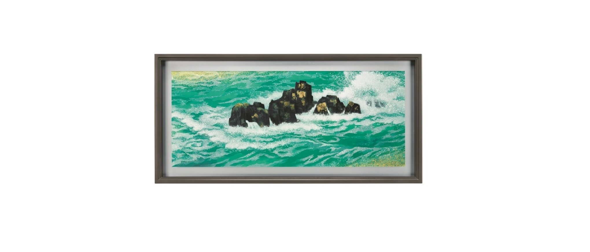 文化勲章受章作家　複製画　美品　東山魁夷　潮聲　絵画 絵画 風景画 美術品 文化勲章受章】東山魁夷『静映』特装版