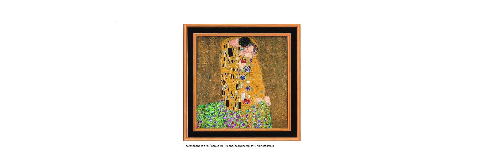 グスタフ　クリムト 接吻 絵画 金色フレーム　縦70.横62センチ グスタフ・クリムト黄金様式の世界的傑作「接吻」。 <br>多様な金色で