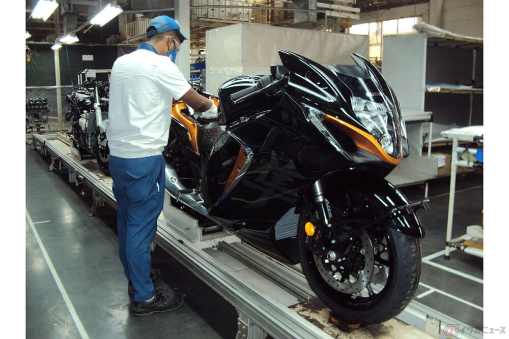 スズキ新型「ハヤブサ」 インド工場で組み立て5月より現地で発売