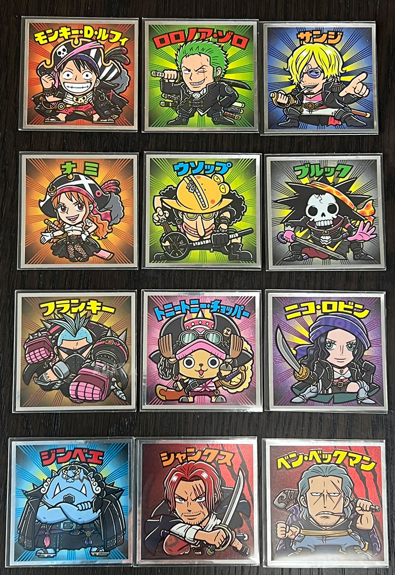 ワンピースマンチョコRED 全25種シールリスト 2022年8月 ｜ シール