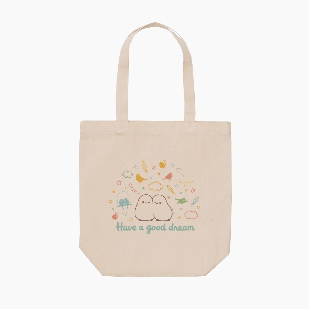 トートバッグ 夢心地 うとうとタイムのシマエナガ｜BIRDSTORY