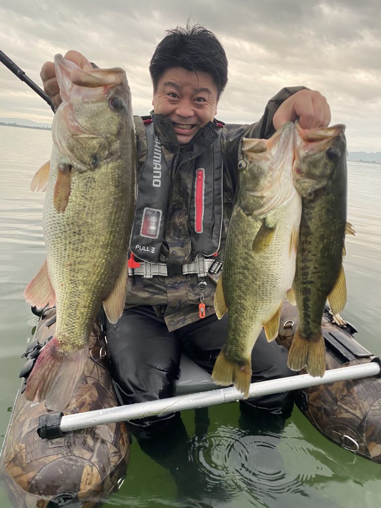 琵琶湖ガイド一安い！3時間15,000円でデカバス釣果実績多数