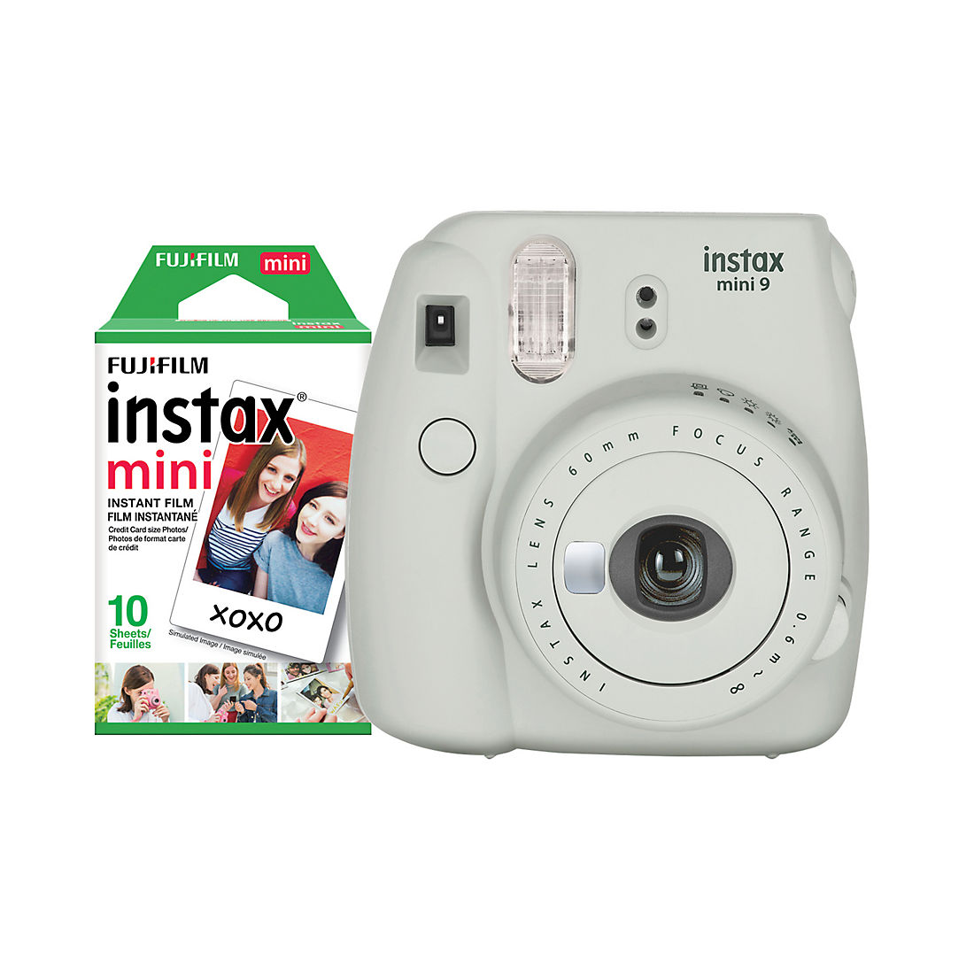 Fujifilm Instax Mini 9 Instant Camera with Mini Film, 10 pk