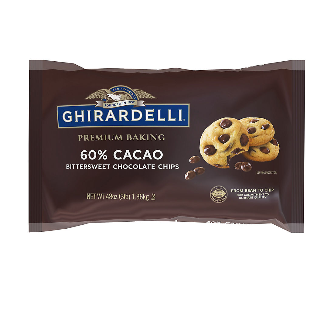 Ghirardelli 60% Cacao Bittersweet Chocolate Chips 3 lbs | BJ's