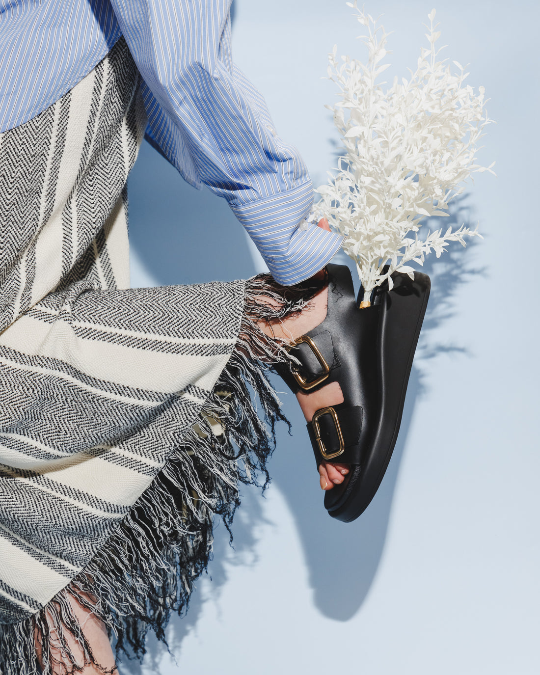 BONTRE/厚底ダブルベルトサンダル