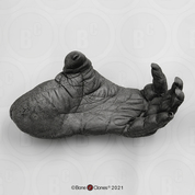 Bigfoot Pair of Footprints, Impressions and Reconstructions by Dr