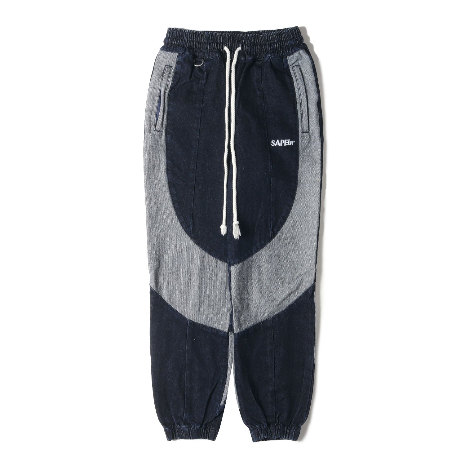 A Elegantes SAPEur (サプール) テーパード デニム トラックパンツ