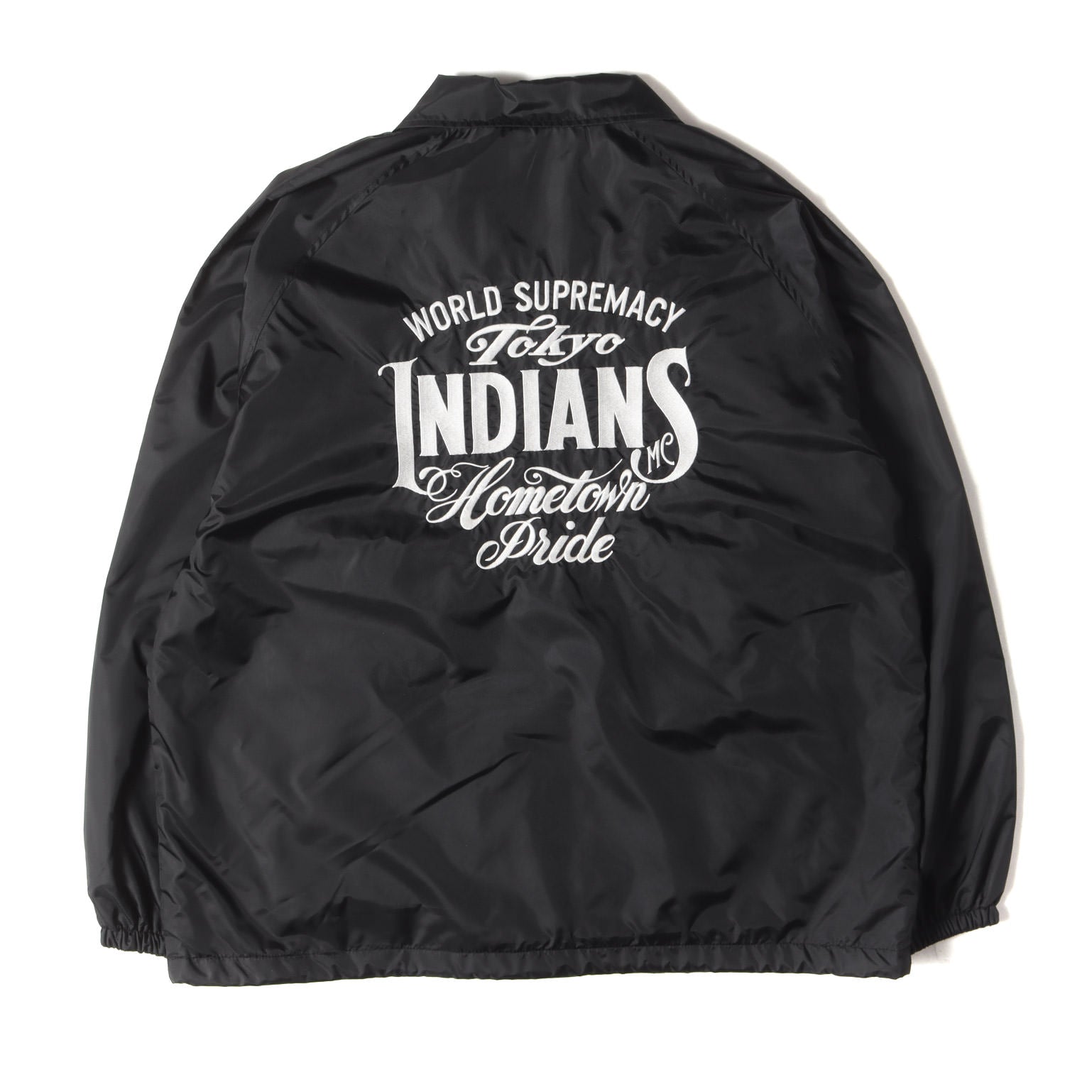 22AW 東京インディアンズ ブランドロゴ刺繍 ナイロン コーチジャケット