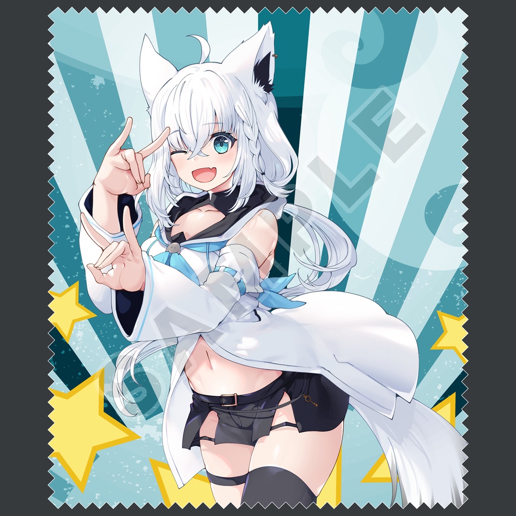 メガネ拭き 白上フブキ - 幻奏月華園 in BOOTH - BOOTH