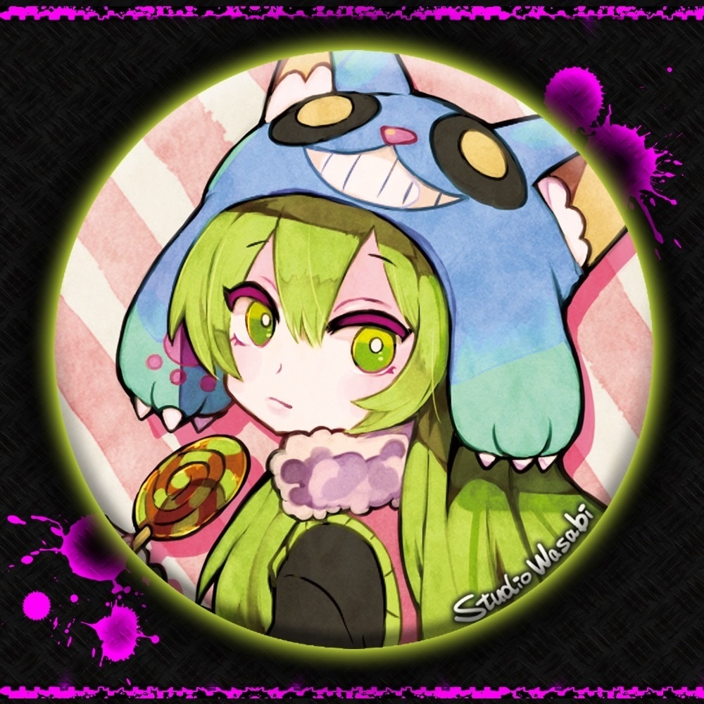 狼ゲーム57mm缶バッジ （リンタロウ・リツ） - スタジオわさび公式SHOP