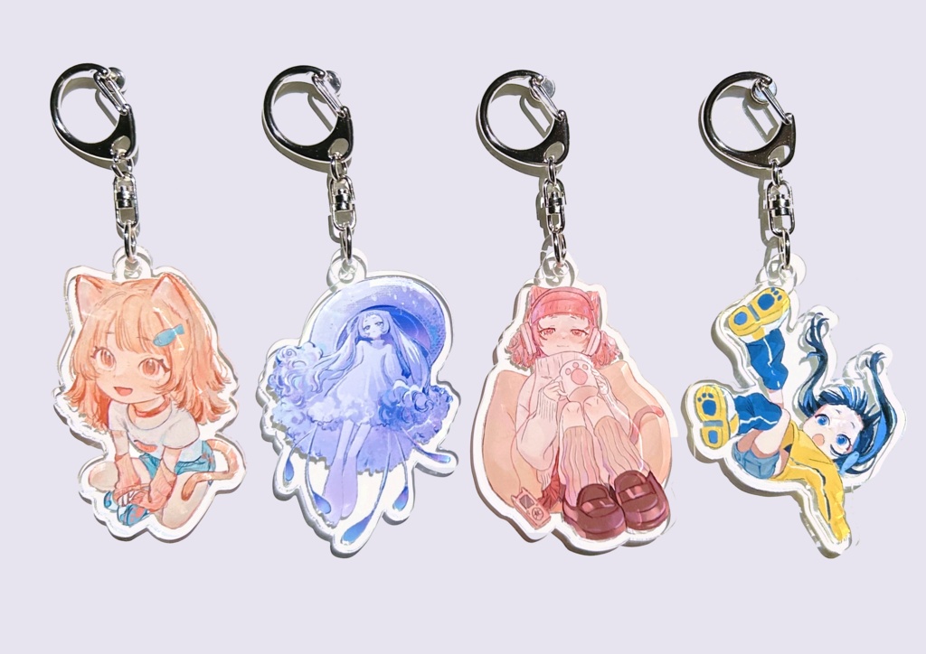 オリジナルアクリルキーホルダー 【全4種】 - cacaotane - BOOTH