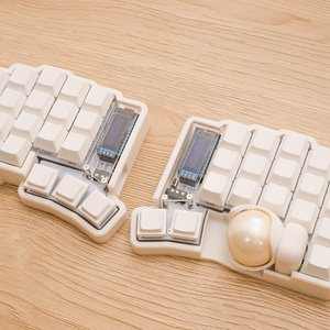 roBa 【トラックボール付きワイヤレス自作キーボードキット】 - kuma