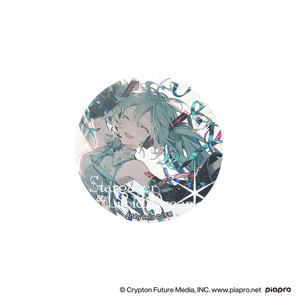 ホロ加工缶バッジN＜初音ミク 18th Anniversary＞ - Rella Artworks