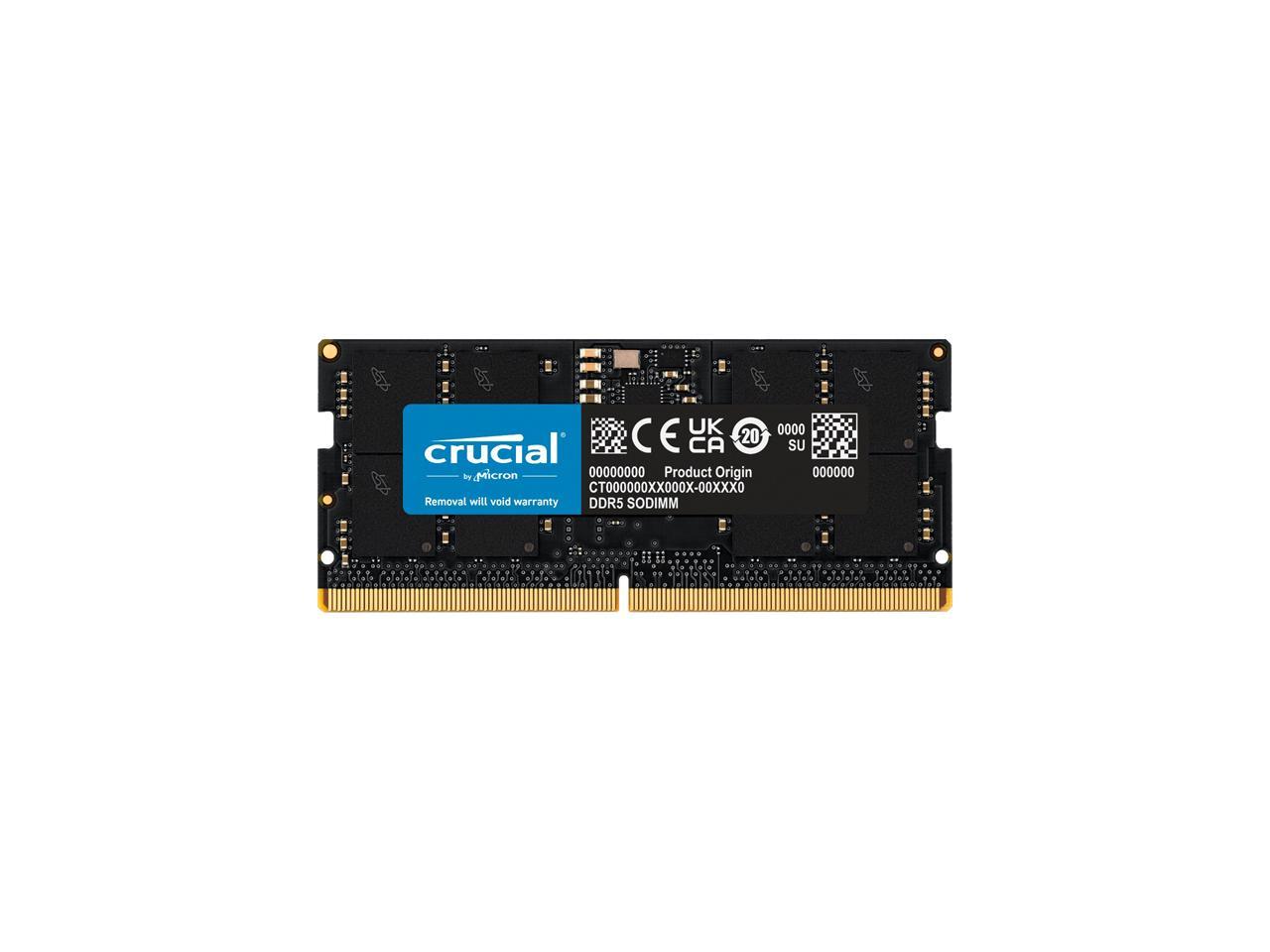 Crucial 16GB DDR5 SDRAM - DDR5-4800/PC5-38400 DDR5 SDRAM - 4800