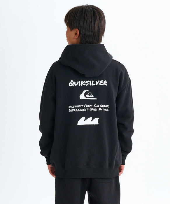 Quiksilver ユース HAND DRAWN ZIP PK YOUTH フーディ パーカー 特殊裏