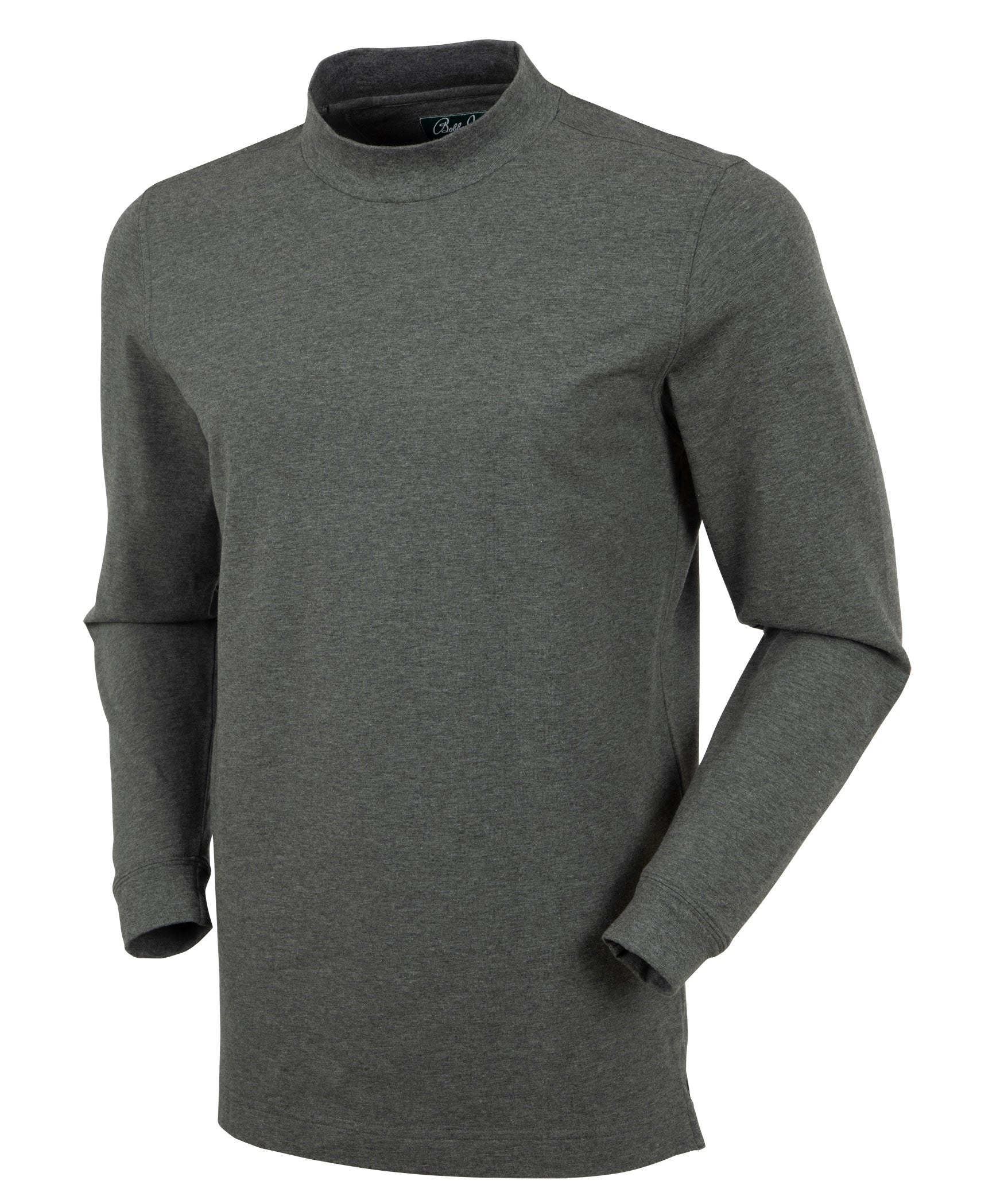 Liquid Stretch Cotton Long Sleeve Mock Neck Shirt - Bobby Jones