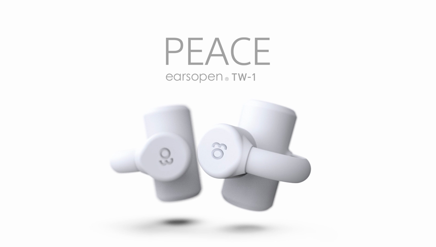 PEACE | earsopen - 耳をふさがずに音を楽しむ骨伝導式イヤホン | boco