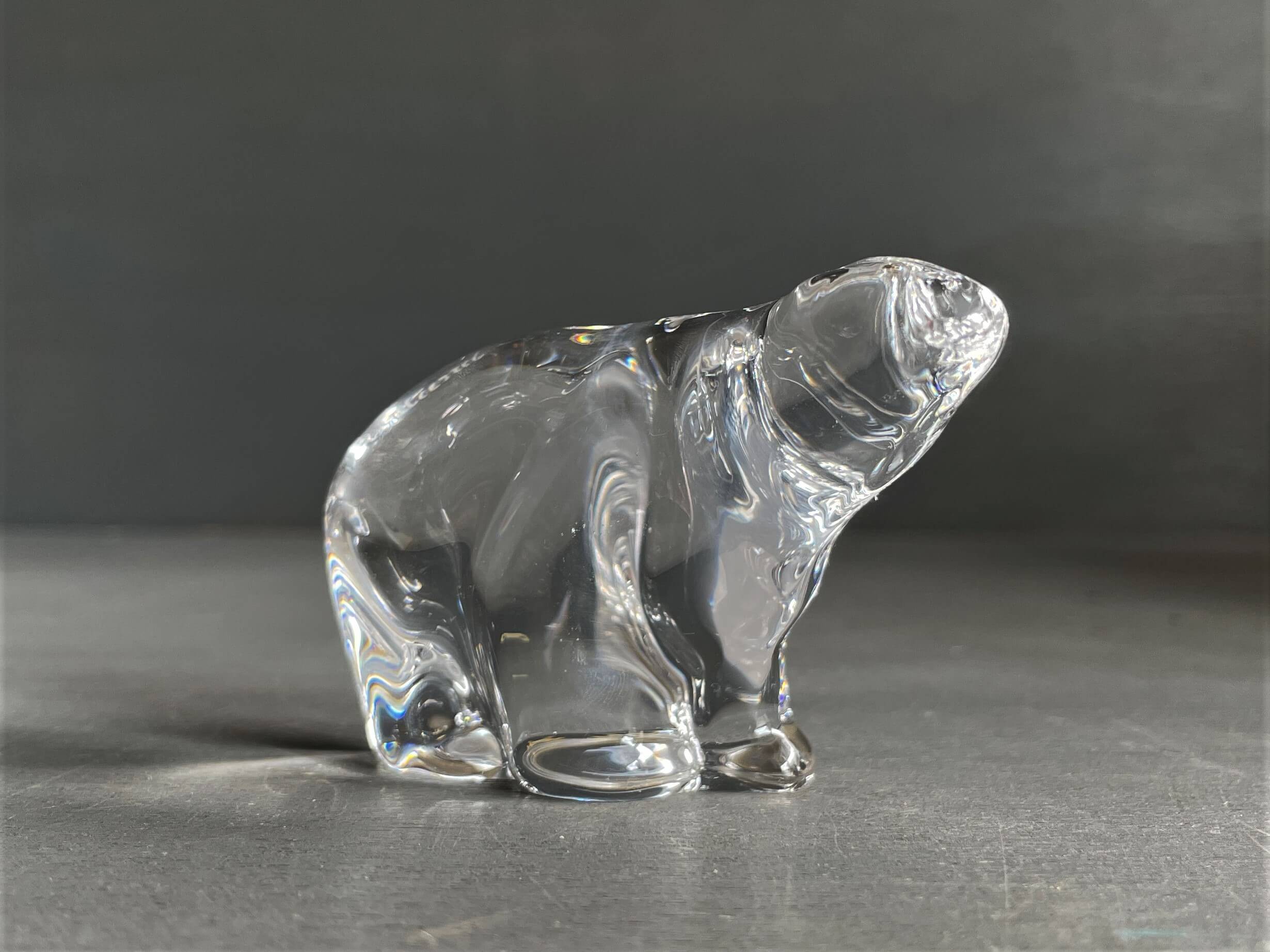 No.9030「Hadeland ガラスオブジェ「シロクマ（小）」：ノルウェー