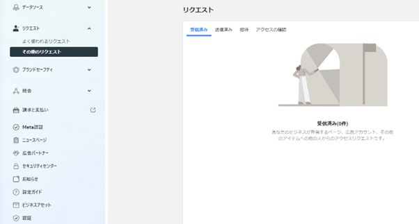 Facebookページのアクセスリクエストと承認の手順