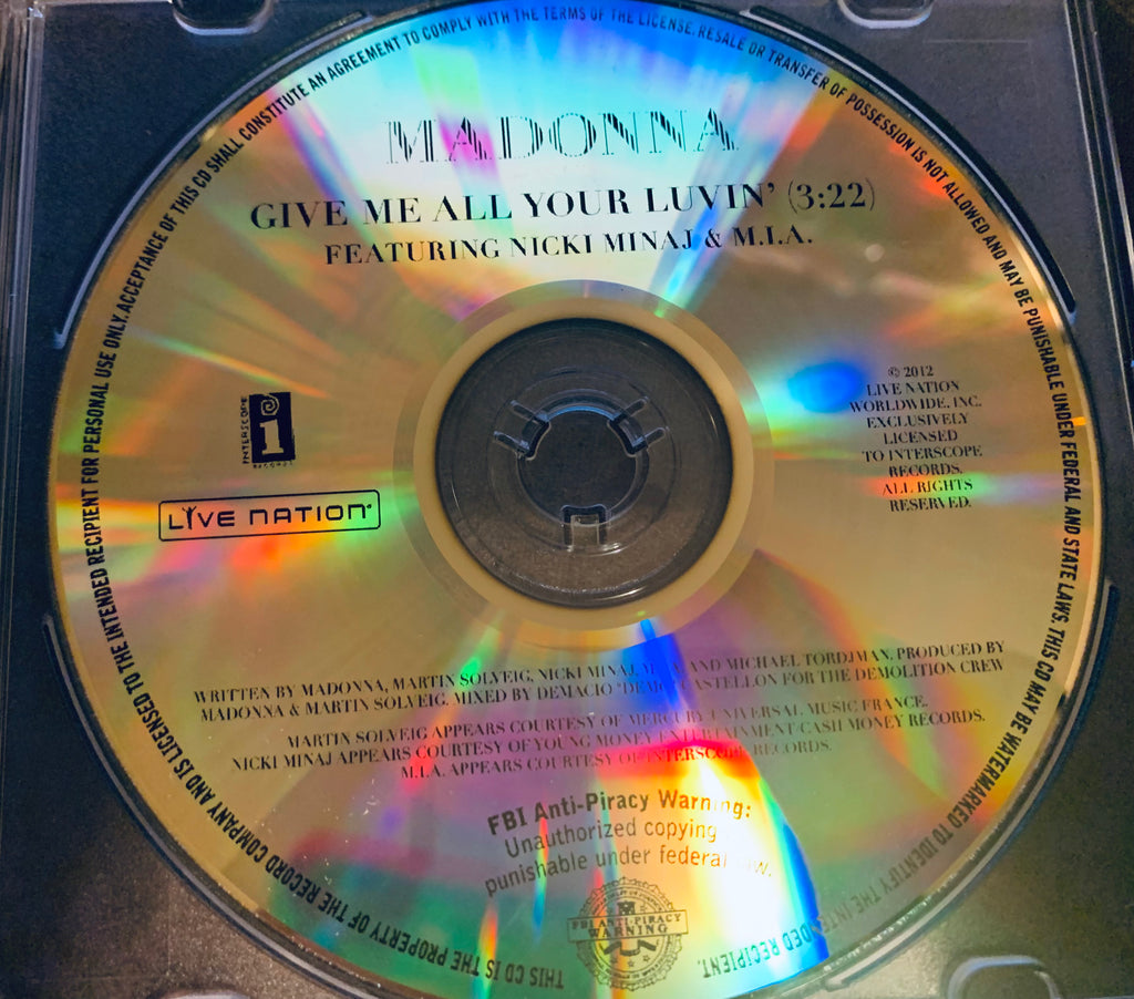 Madonna - Give Me All Your Luvin' (official PROMO CD single