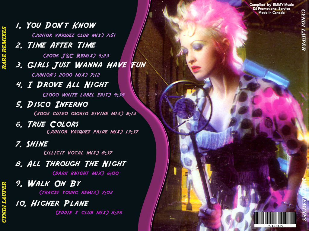Cyndi Lauper - Unreleased Rare REMIXES (Vol. 1) DJ CD – Borderline