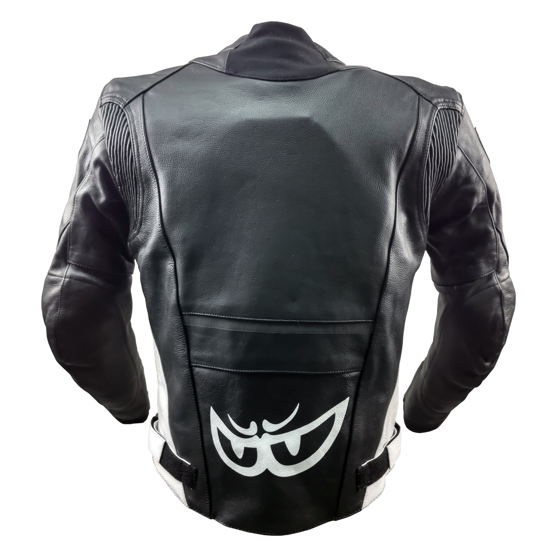 LJ-231101-BK BLACK/WHITE BERIK LEATHER JACKET レザージャケット
