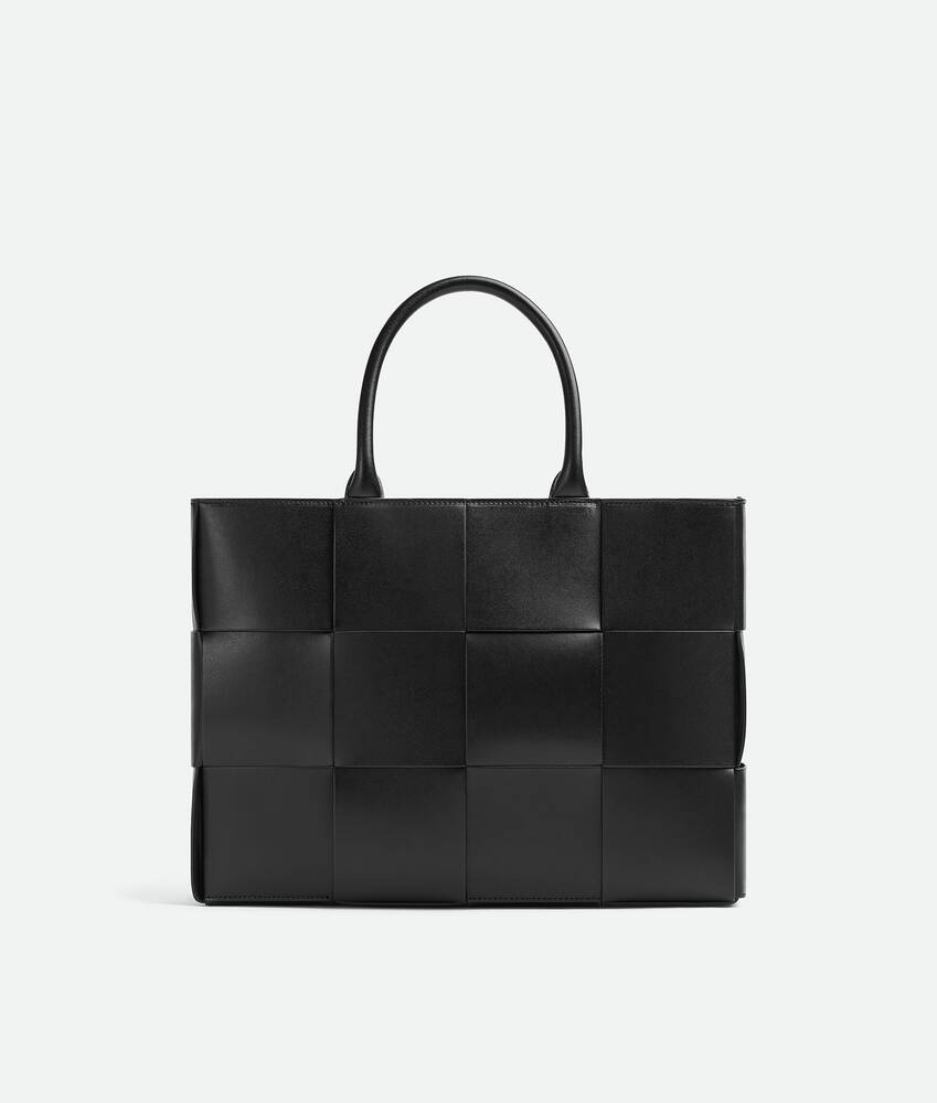 Men's Small East-West Arco Tote in Black | Bottega Veneta US