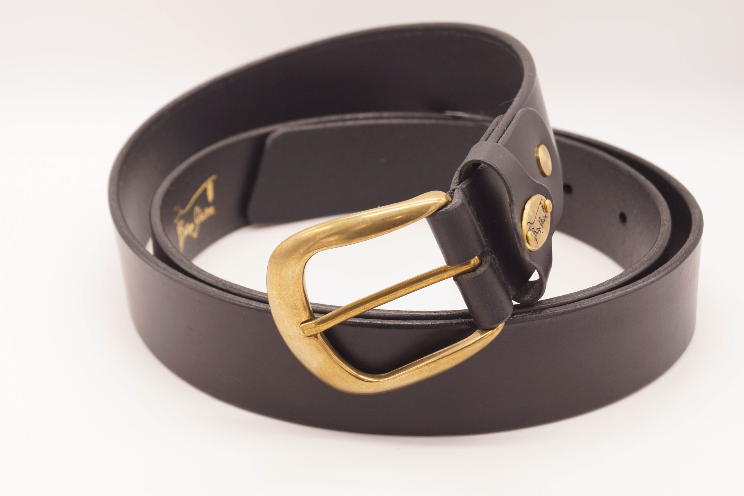 レザーベルト メンズ イタリアンレザー 牛革 黒 ダークブラウン サイズ