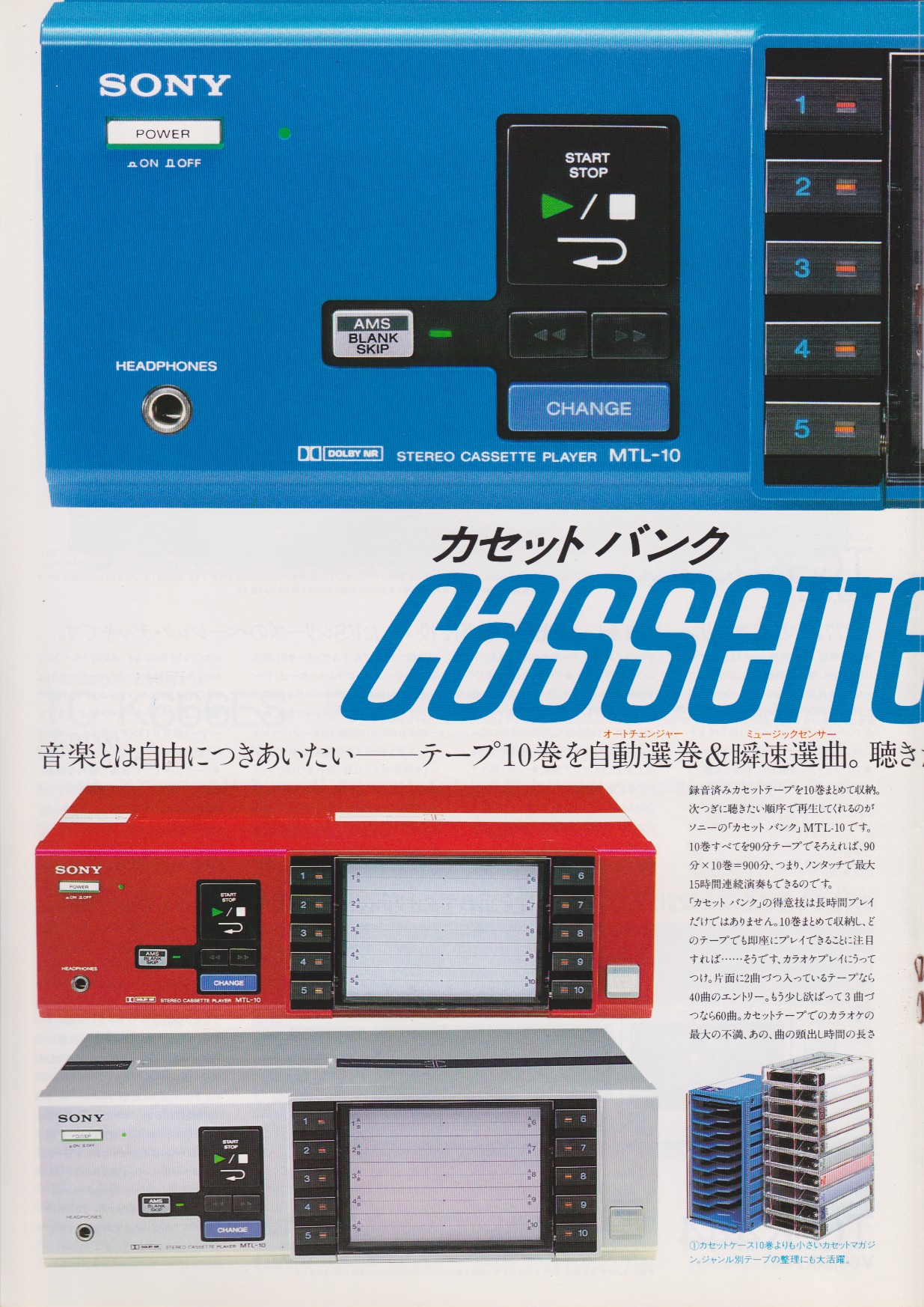 カセットデッキ 1983年8月 | ソニー坊やと呼ばれた男