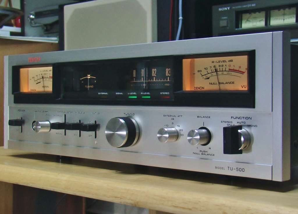 DENON FM専用チューナー TU-500 (完） - 昔のオーディオはいいよなぁ