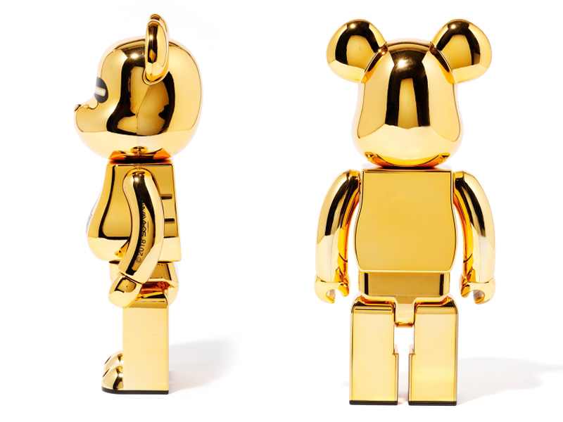 12月1日発売 空山基 × XLARGE(R) ゴールドベアブリック 100% & 400