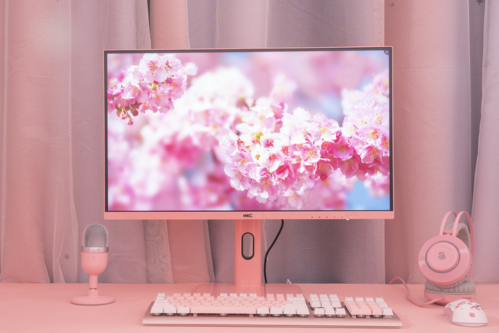 HKC、かなり珍しいピンク一色の27インチ IPS WQHD 144Hzゲーミング
