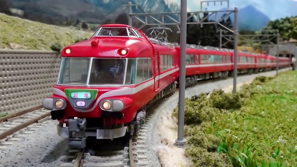 034F 名鉄7000系パノラマカー白帯車 ～パノラマ先頭同士の連結など