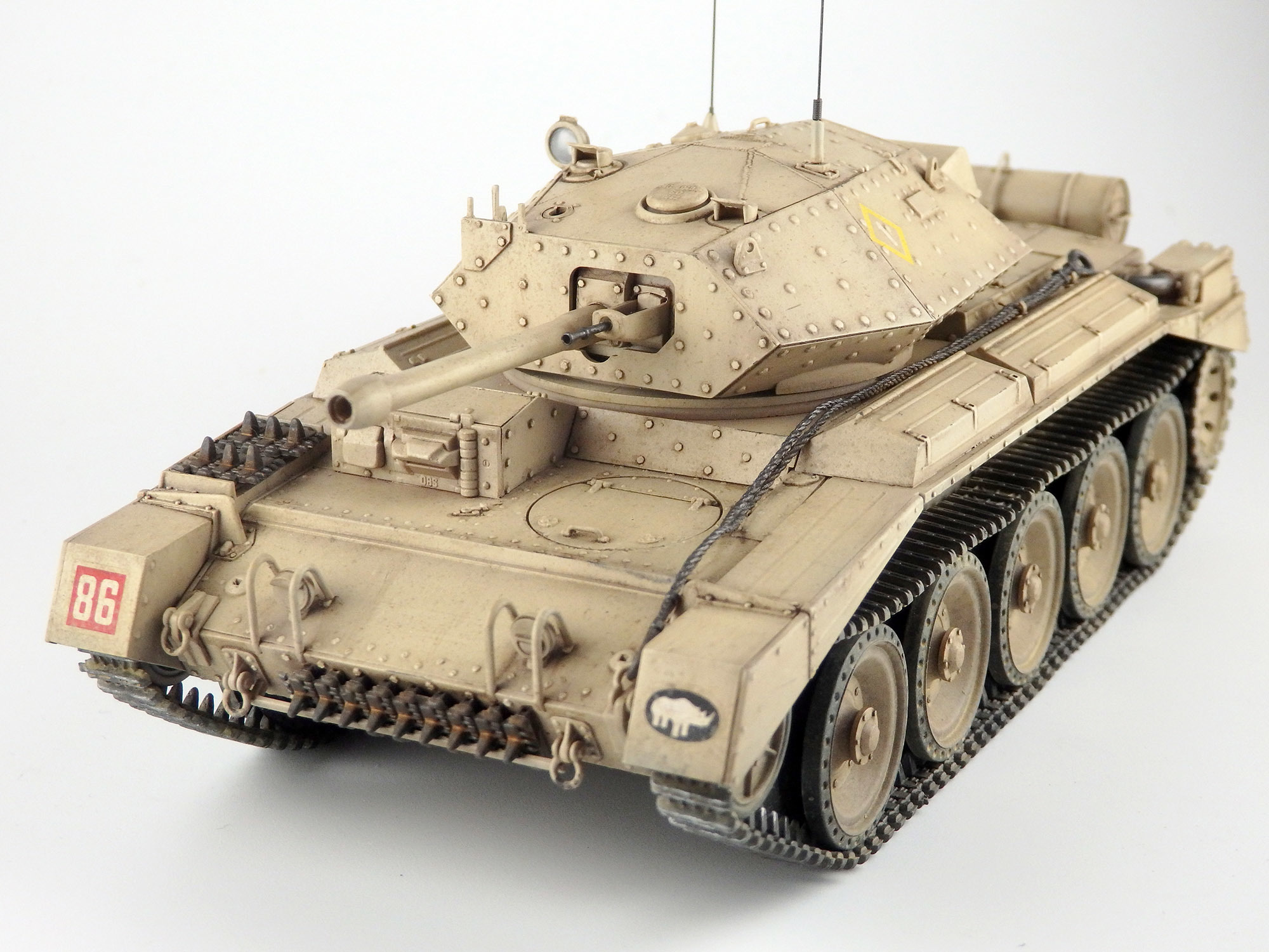 イタレリ1/35巡航戦車Mk.VI クルセイダーMk.IIIを作る - ナイトウモデルズ