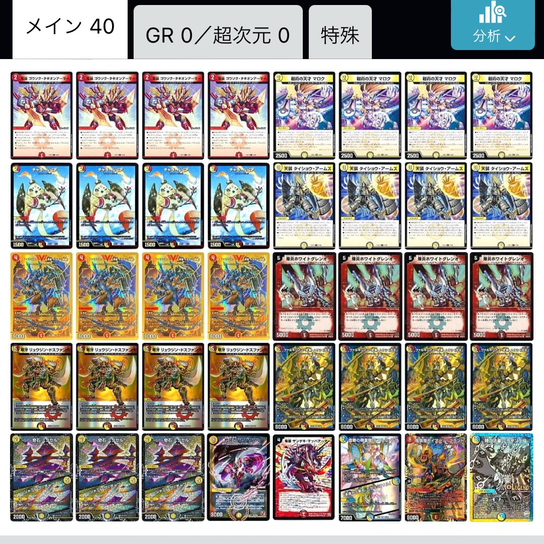 デュエマ オリジナルCS】「蓮華RDC(2023/10/8)」結果 赤白サムライが