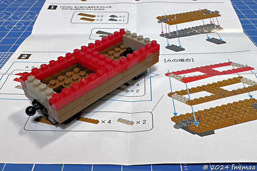 DAISO プチブロック トレインシリーズ増備 その5 … SLニセコ(2) 客車編