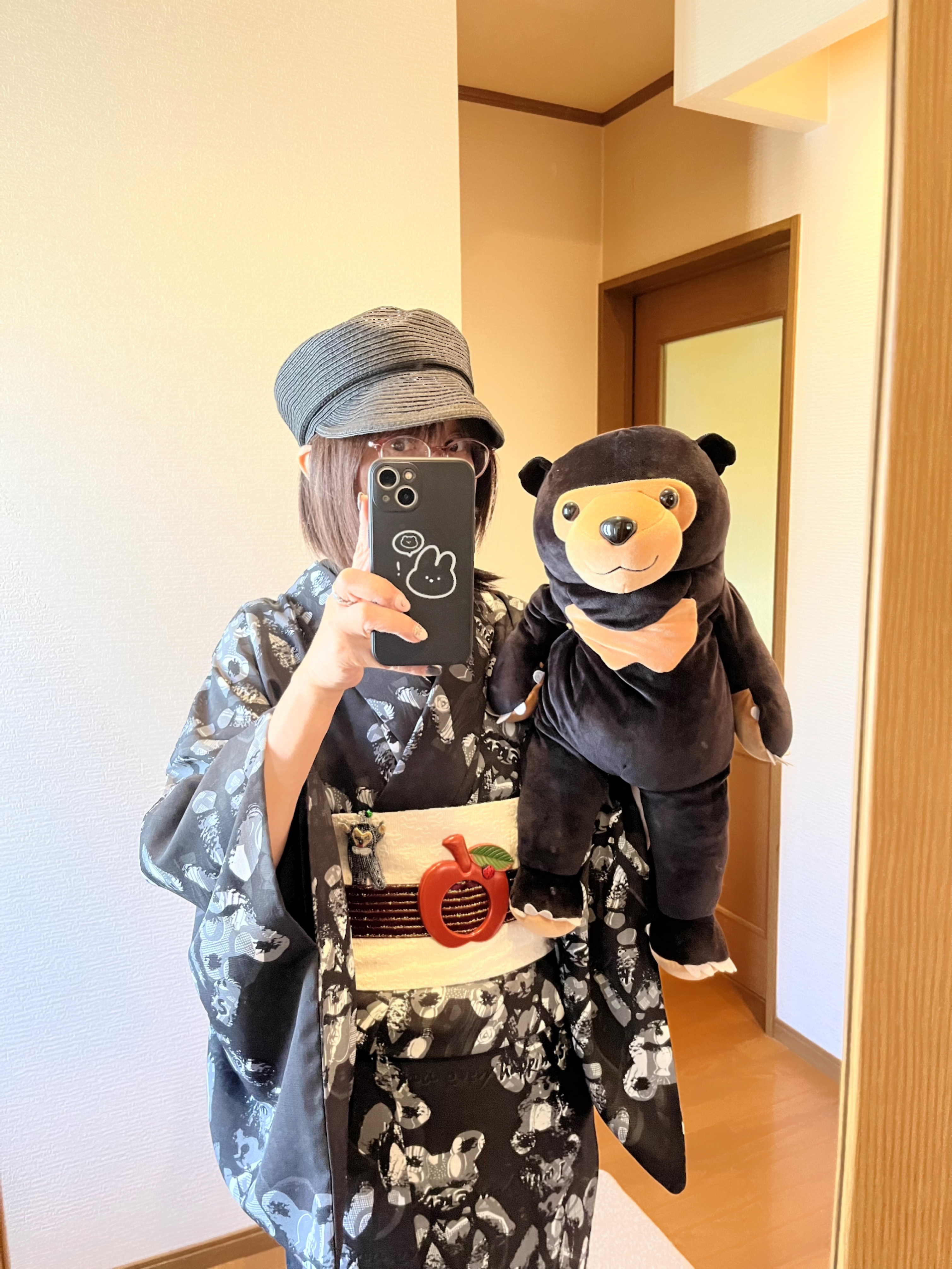 重宗玉緒セオαくまタンでマレーグマの誕生会へ | keitaうさぎの着物日記