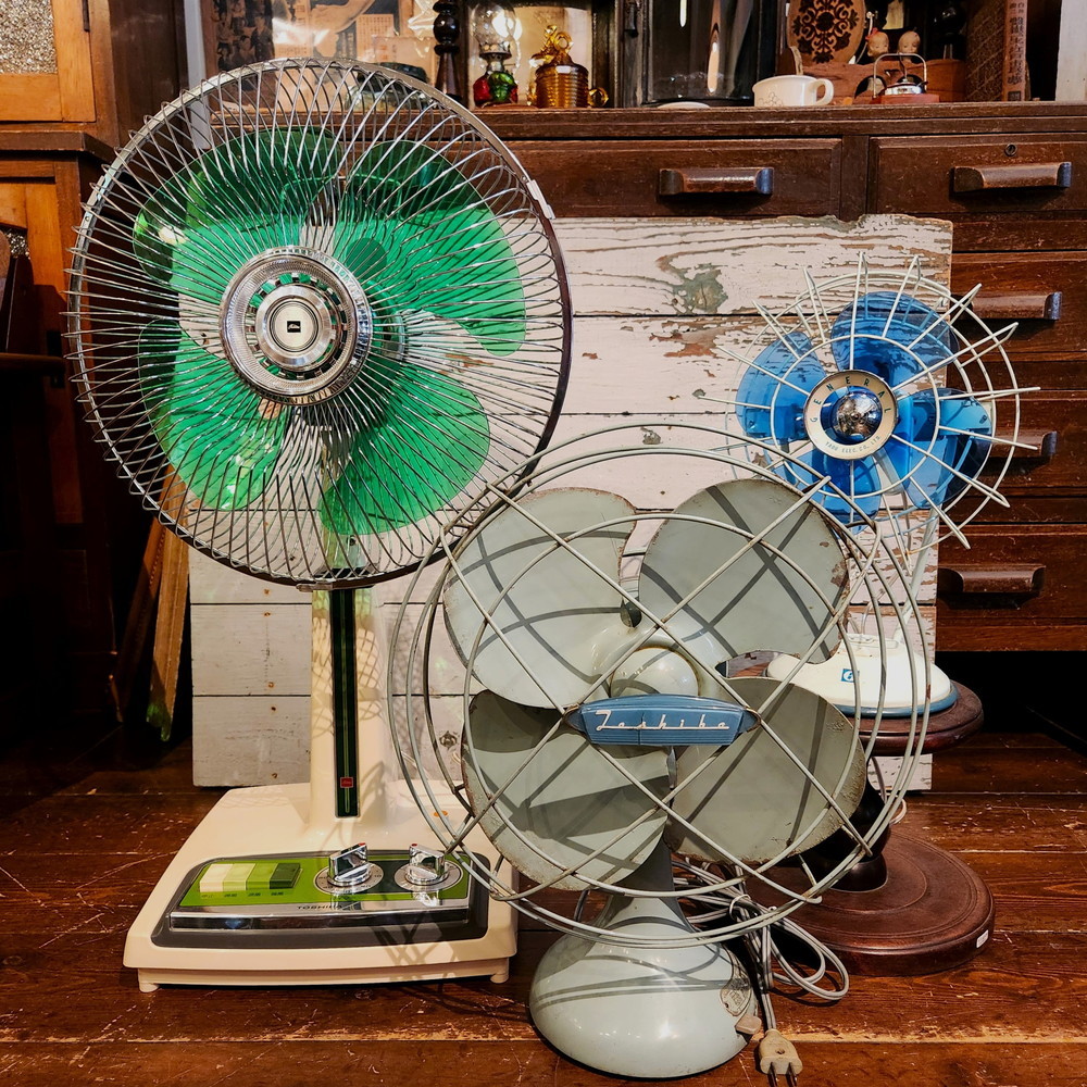 鉄羽根 プラ羽根 昭和レトロな扇風機あれこれ - [Sold Out]過去の販売商品