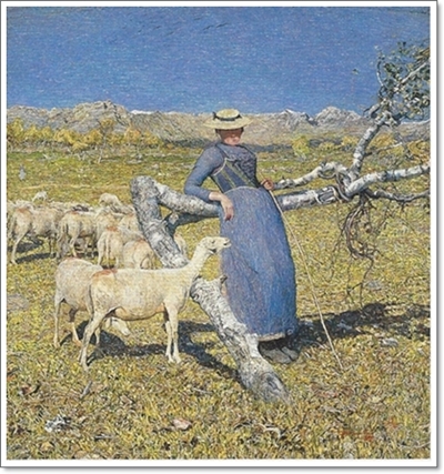 スイス切手「セガンティーニの《アルプスの真昼》」 | Southern Valley