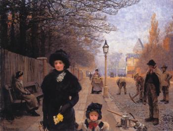 カイユボット「パリの通り、雨」 | 足立区綾瀬美術館 annex