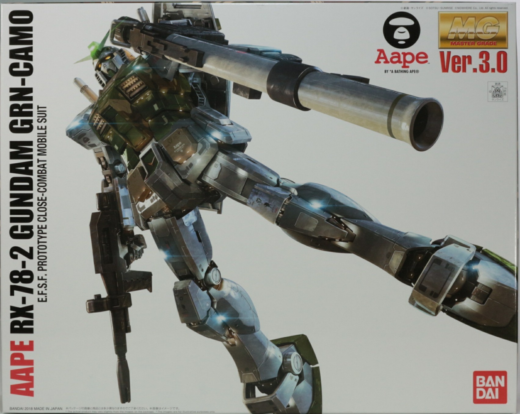 MG 1/100 AAPE RX-78-2ガンダム GRN-CAMO のご紹介！ - 先人に続け！お