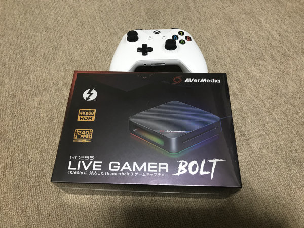 キャプチャー】Live Gamer BOLT – GC555 が届いたので使ってみた