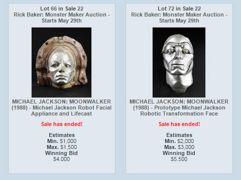 リック・ベイカー氏のオークション pt.4 なべやかん氏、触れる。｜* 戯 *